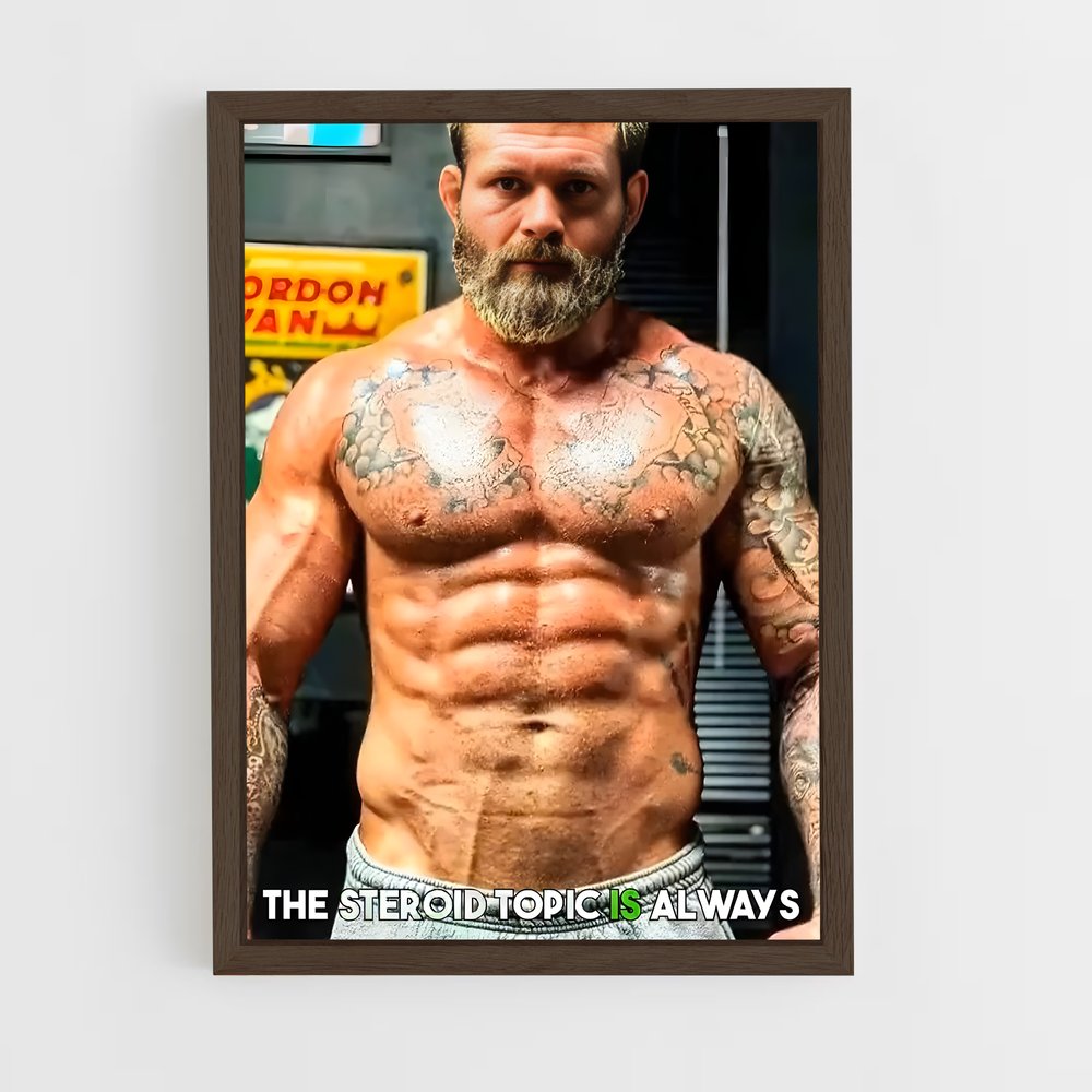 Poster Barbe et Force – affiche Jiu-jitsu brésilien (vue 5)